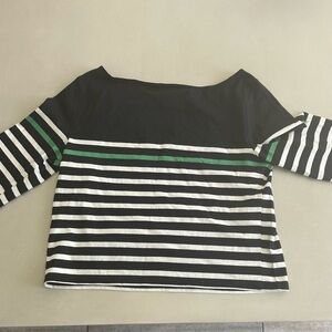 BDG Striped Black and White Long Sleeve Top, size M